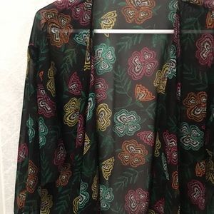 Flower Print Lularoe Shirley Kimono